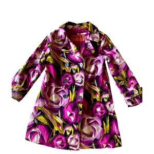 Missoni Vibrant Pink and Yellow girls coat  Jacket winter 
T 4/5